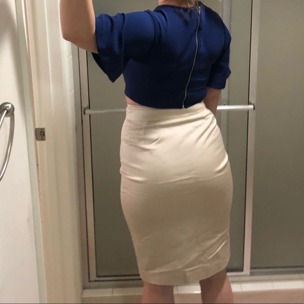 Pencil skirt.